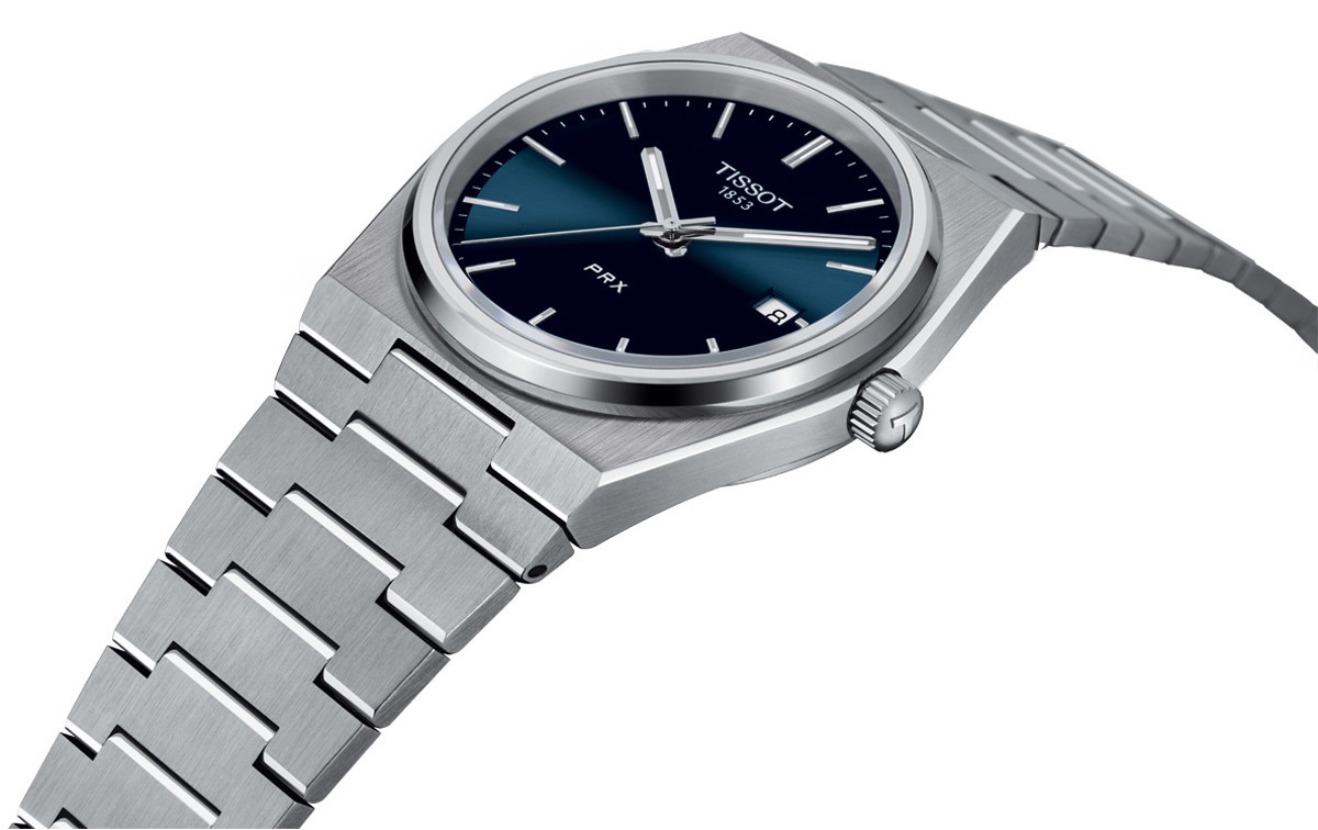 TISSOT PRX 40 Blue Dial Quartz 40mm Silver Stainless Steel Bracelet T137.410.11.041.00 - 5