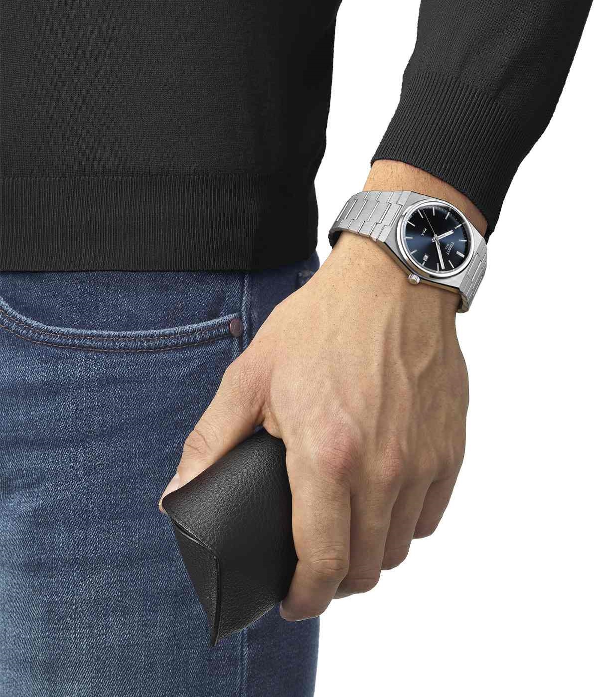 TISSOT PRX 40 Blue Dial Quartz 40mm Silver Stainless Steel Bracelet T137.410.11.041.00 - 