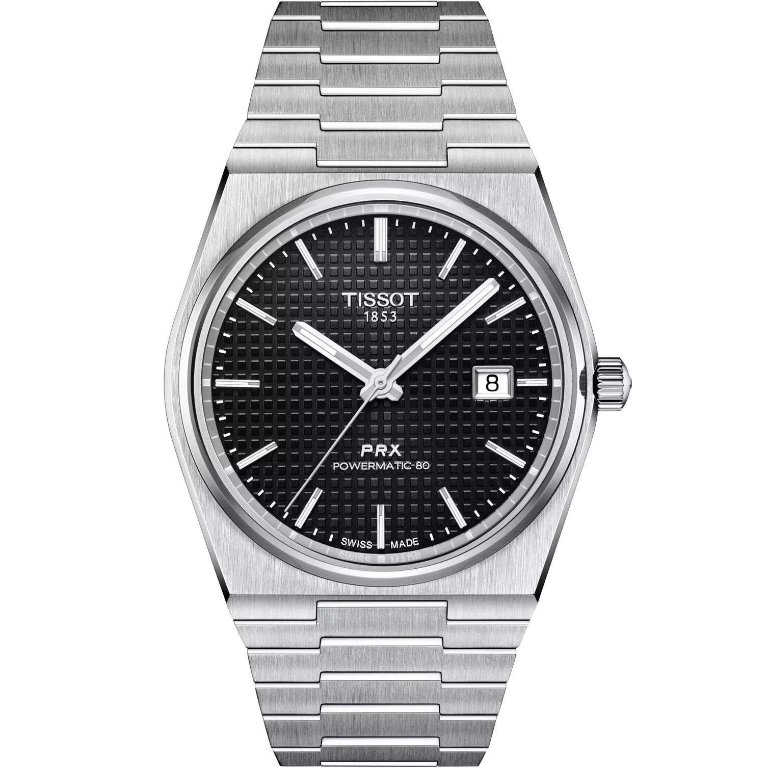 TISSOT PRX 40 Powermatic 80 Black Dial 40mm Silver Stainless Steel Bracelet T137.407.11.051.00 - 