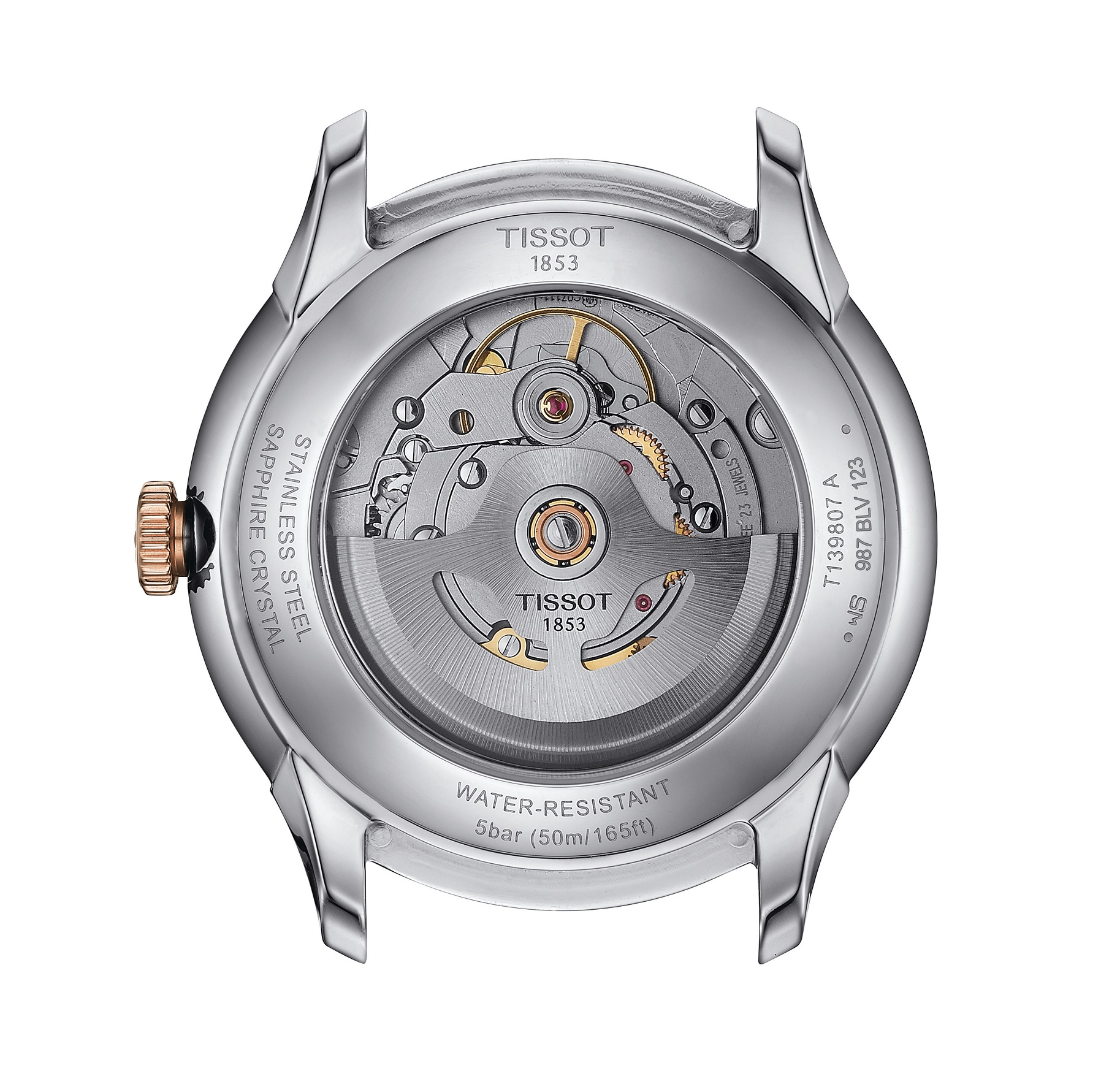 TISSOT Chemin Des Tourelles Powermatic 80 Silver Dial 39mm Two Tone Rose Gold Stainless Steel Bracelet T139.807.22.038.00 - 2