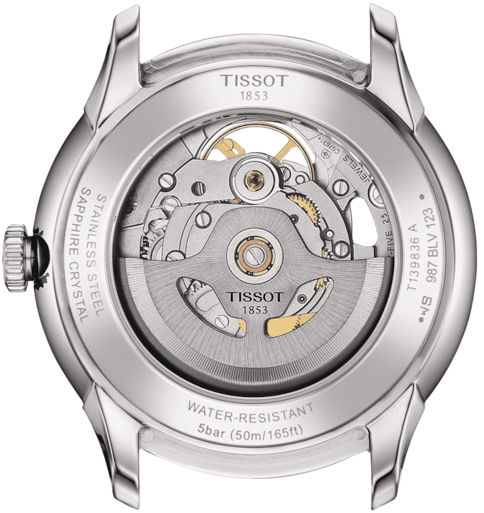 TISSOT Chemin Des Tourelles Powermatic 80 Skeleton Blue Dial 39mm Silver Stainless Steel Bracelet T139.836.11.048.00 - 4