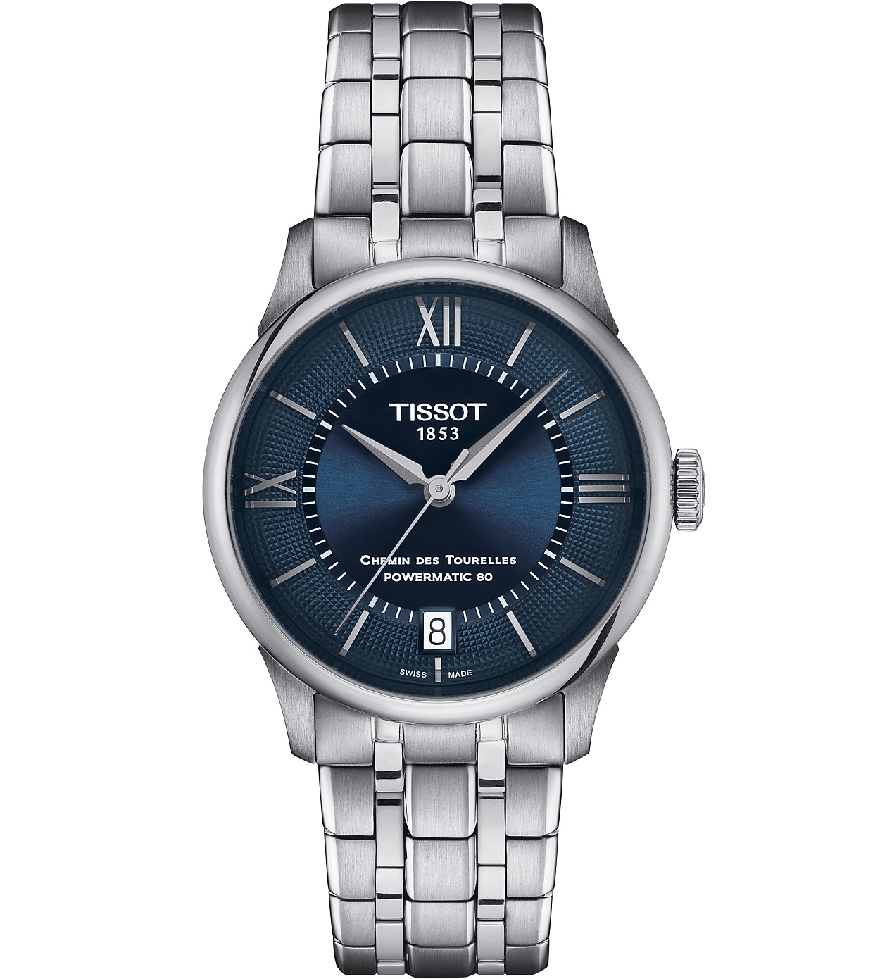 TISSOT Chemin Des Tourelles Powermatic 80 Lady 34mm Silver Stainless Steel Bracelet T139.207.11.048.00 - 