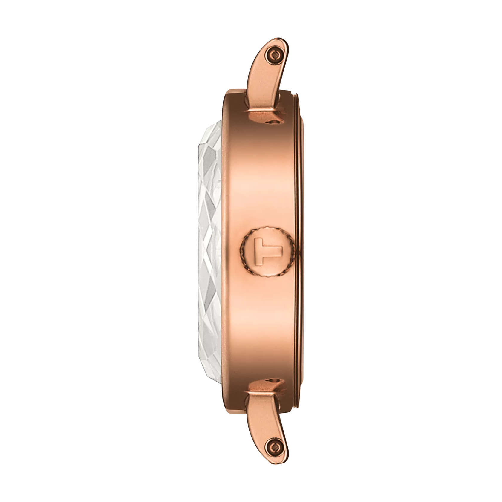 TISSOT Lovely Round White Pearl Dial 19.5mm Rose Gold Stainless Steel Bracelet T140.009.33.111.00 - 