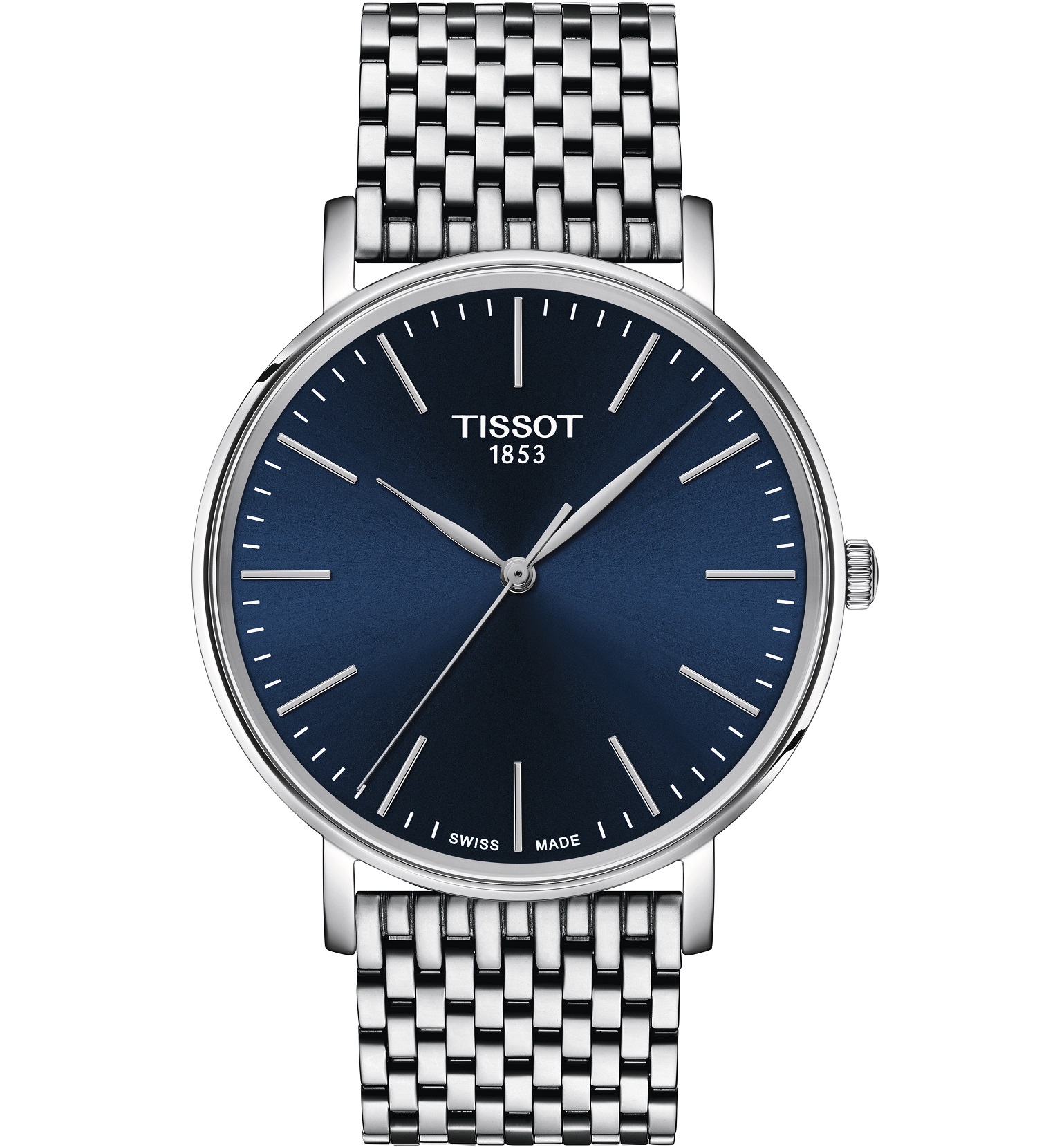 TISSOT Everytime Blue Dial 40mm Silver Stainless Steel Bracelet T143.410.11.041.00 - 1