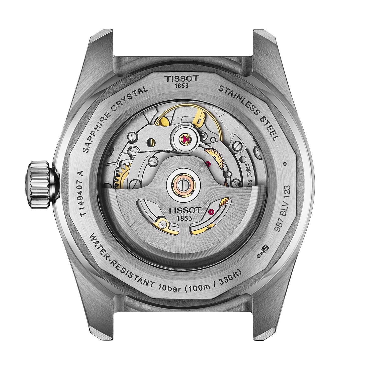 TISSOT PR516 Powermatic 80 White Dial 38mm Two Tone Gold Stainless Steel Bracelet T149.407.22.011.00 - 3