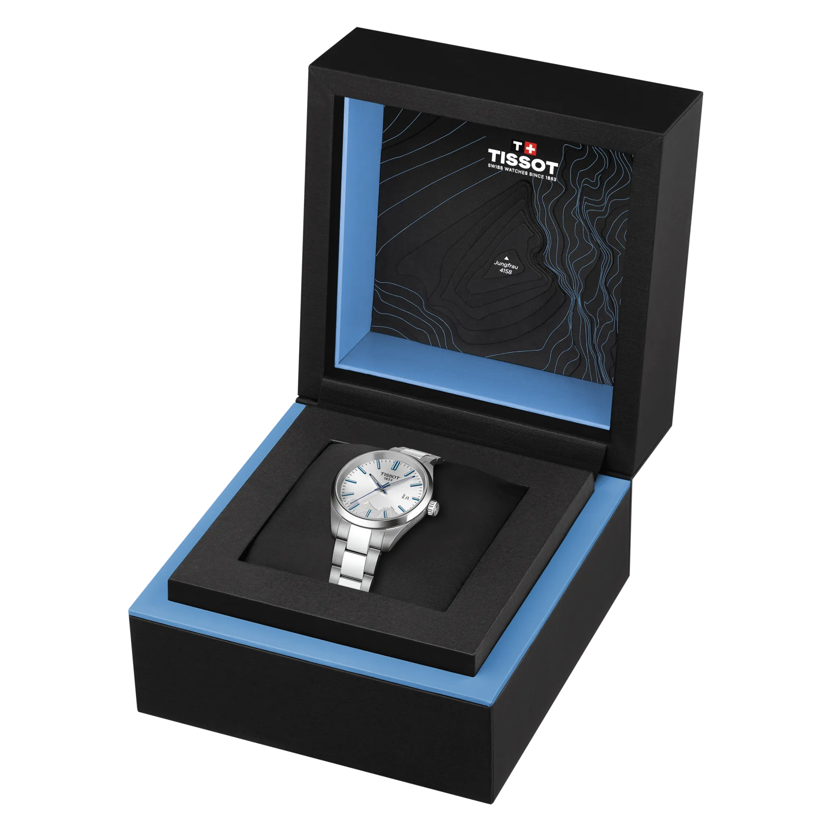 TISSOT PR 100 Jungfraubahn Silver Dial 34mm Silver Stainless Steel Bracelet T150.210.11.031.01 - 6