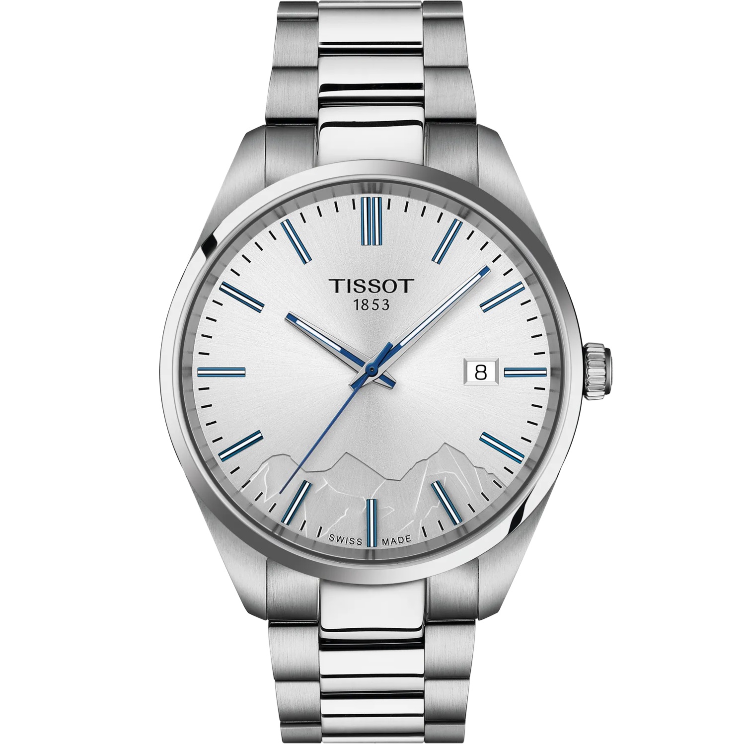 TISSOT PR 100 Jungfraubahn Silver Dial 40mm Silver Stainless Steel Bracelet T150.410.11.031.00 - 