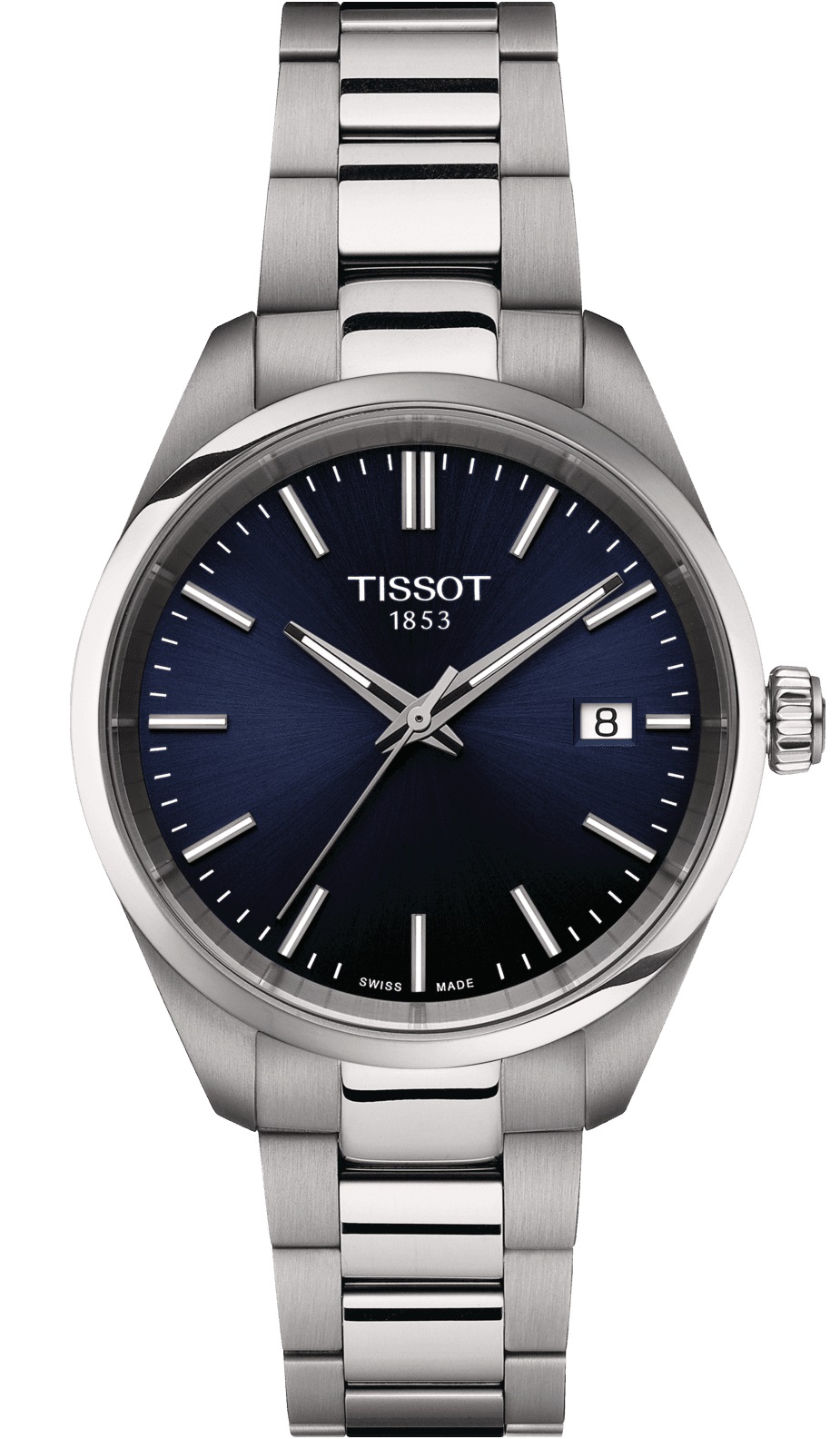 TISSOT PR 100 Blue Dial 34mm Silver Stainless Steel Bracelet T150.210.11.041.00 - 