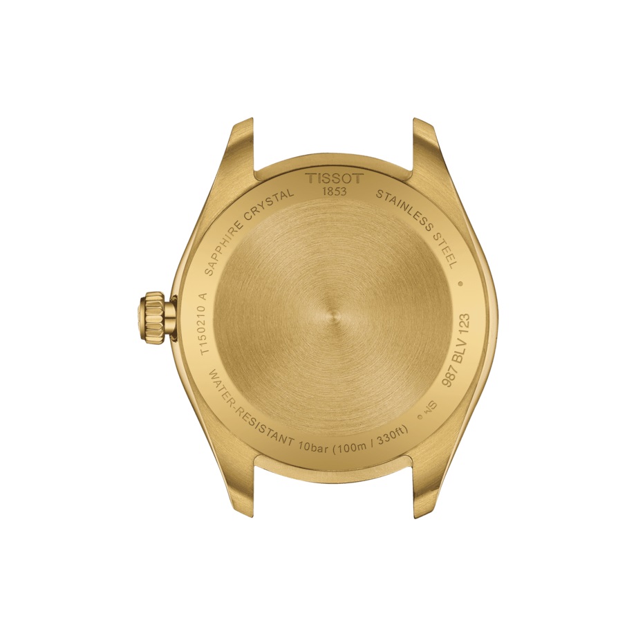 TISSOT PR 100 Gold Dial 34mm Gold Stainless Steel Bracelet T150.210.33.021.00 - 3