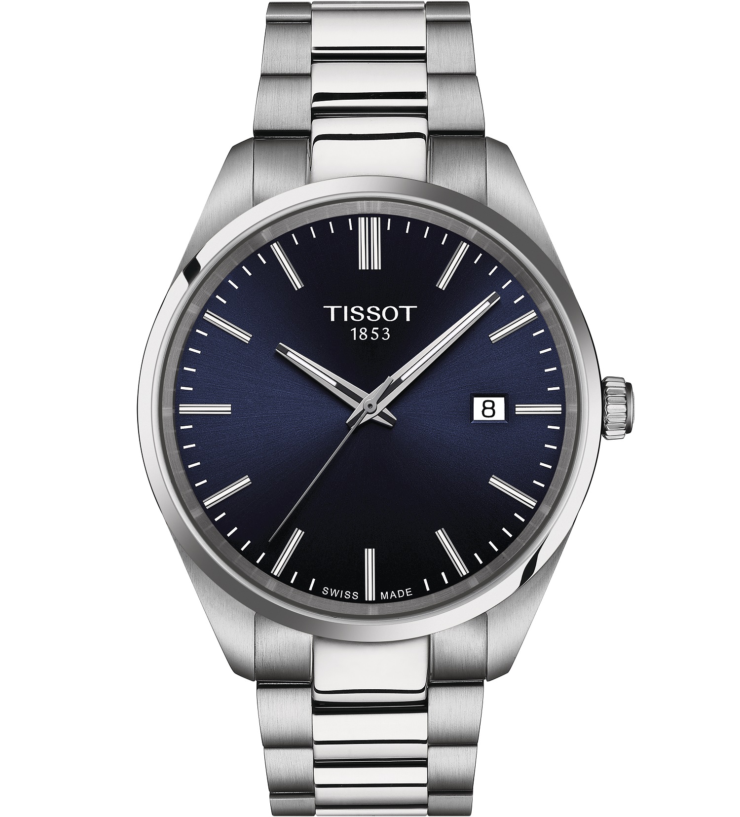 TISSOT PR 100 Blue Dial 40mm Silver Stainless Steel Bracelet T150.410.11.041.00 - 