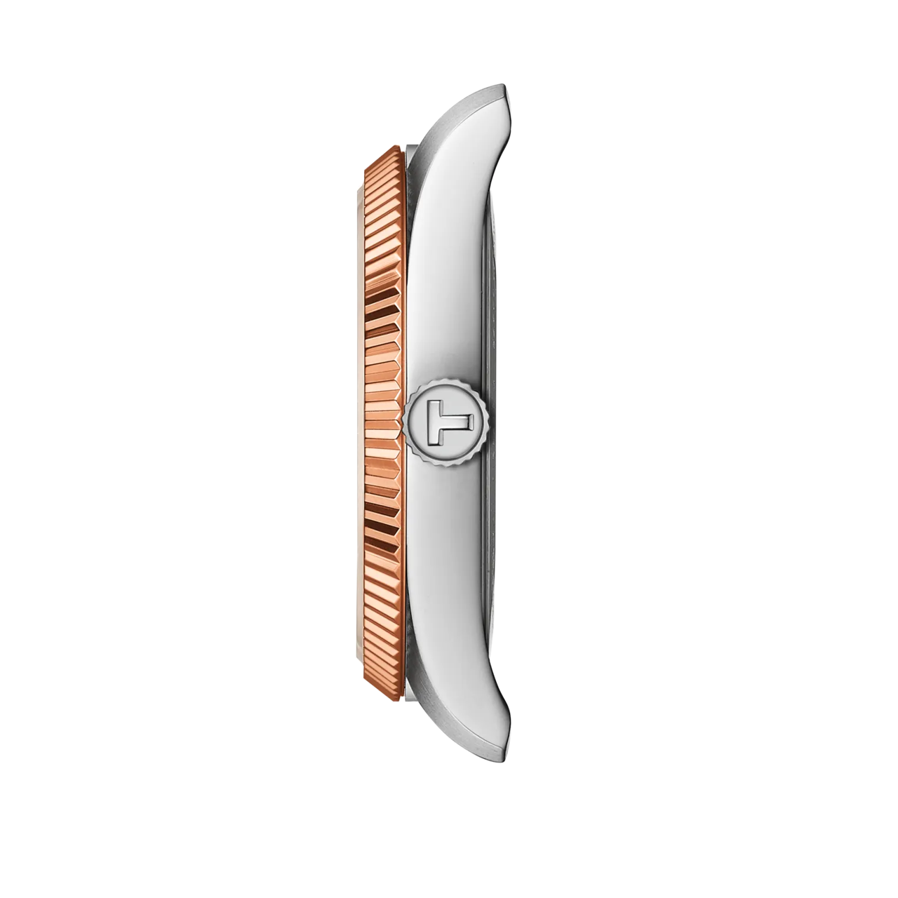 TISSOT Ballade Blue Dial 34mm Two Tone Rose Gold Stainless Steel Bracelet T156.210.22.041.00 - 