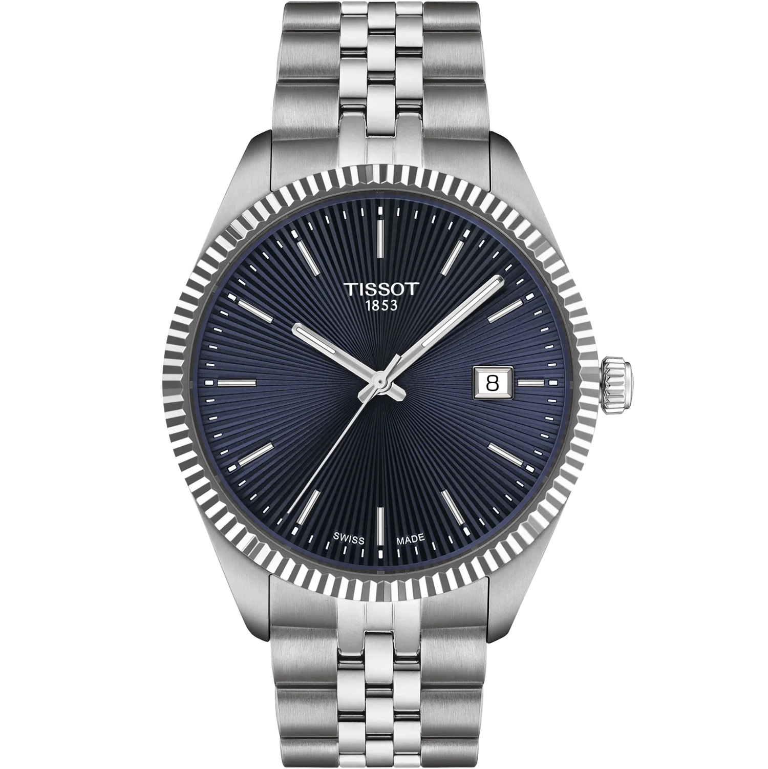TISSOT Ballade Blue Dial 40mm Silver Stainless Steel Bracelet T156.410.11.041.00 - 