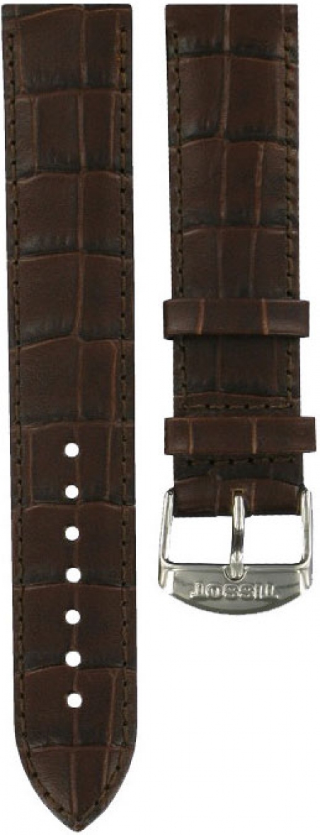 TISSOT Official Classic Dream 19-18mm XL Brown Leather Strap Silver Hardware T600028068