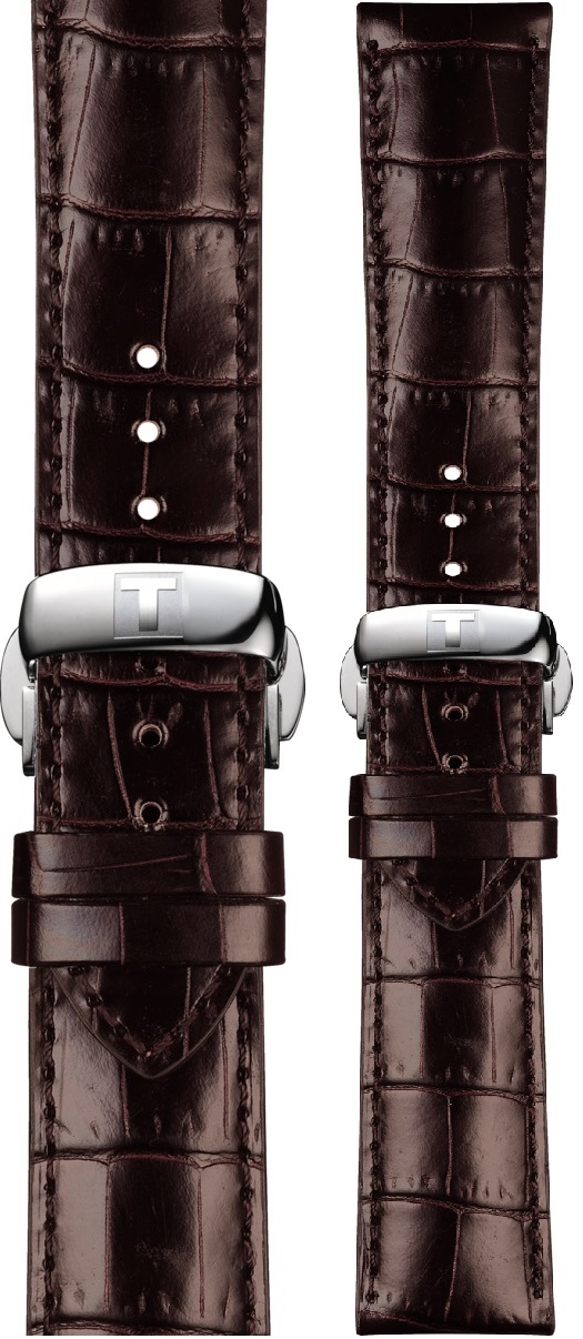 TISSOT Official 20-18mm Brown Leather Strap T600041212 - 1