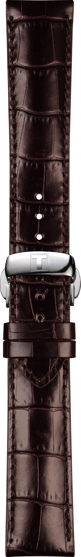 TISSOT Official 20-18mm Brown Leather Strap T600041212 - 3