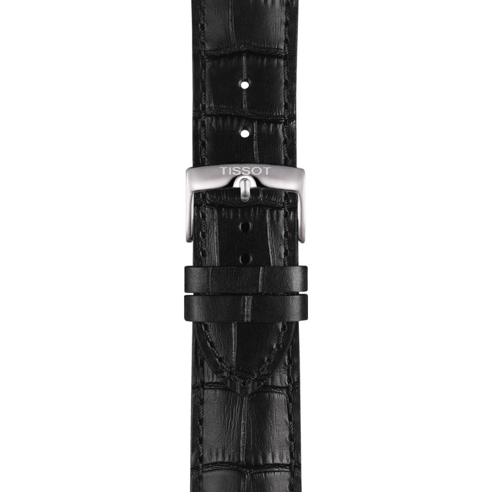 TISSOT Official 22-20mm Black Leather Strap T600041653 - 2