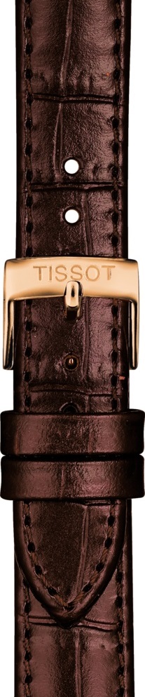 TISSOT Official 15-14mm Brown Leather Strap T600043042 - 2