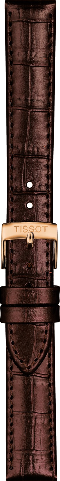 TISSOT Official 15-14mm Brown Leather Strap T600043042 - 3