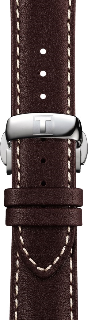 TISSOT Official Gentleman 20-18mm Brown Leather Strap T600043752 - 