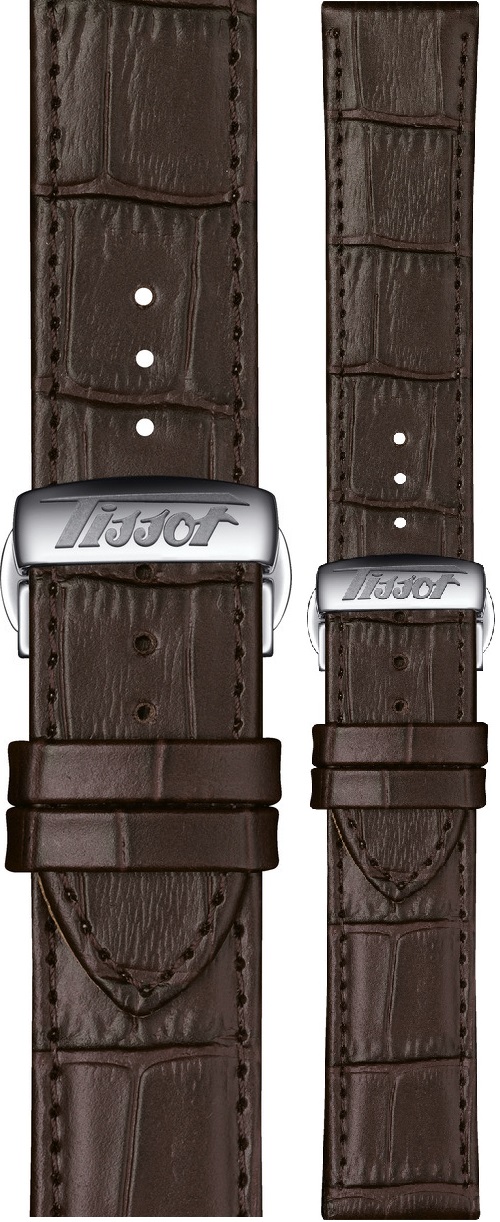TISSOT Official Heritage Visodate 21-20mm Brown Leather Strap T600045450 - 1
