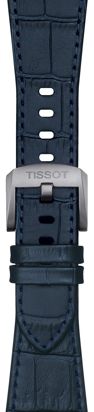 TISSOT Official PRX 40 Blue Leather Strap Silver Hardware T852047701 - 2