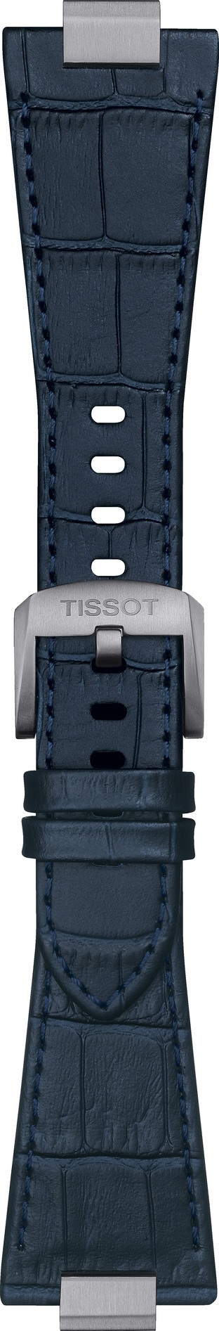 TISSOT Official PRX 40 Blue Leather Strap Silver Hardware T852047701 - 3