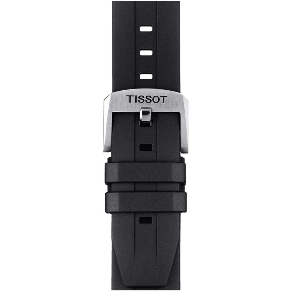 TISSOT Seastar 2000 22mm Black Silicone Strap Silver Hardware T603046865 - 2