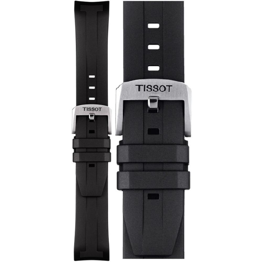 TISSOT Seastar 2000 22mm Black Silicone Strap Silver Hardware T603046865 - 1