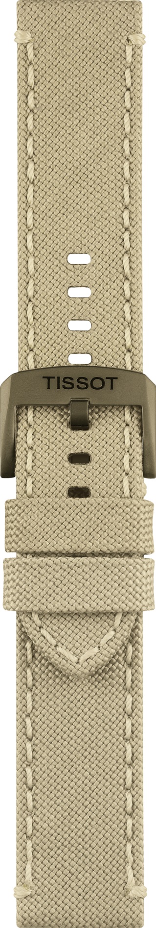 TISSOT Official 22mm Official Beige Fabric Strap T604043385 - 3