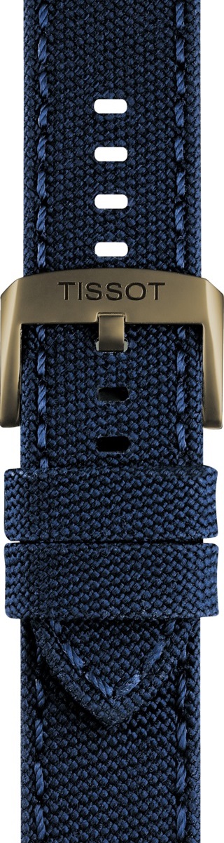 TISSOT Official 22mm Official Beige Fabric Strap with Bronze Buckle T604043389 - 