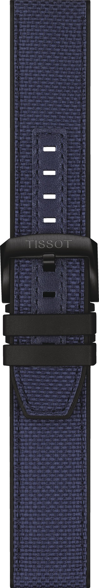 TISSOT Official Seastar 2000 22mm Official Blue Textile Strap Black Hardware T604047052 - 3