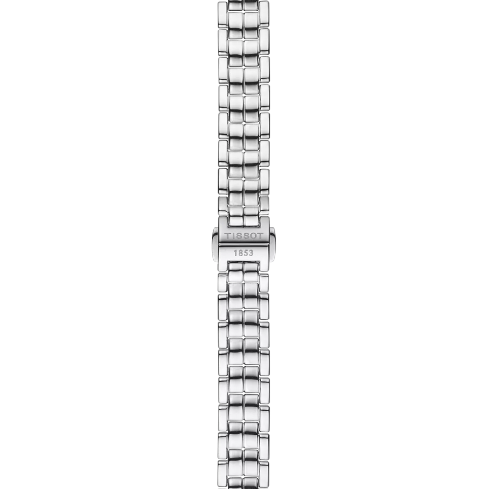 TISSOT Flamingo White Pearl Dial with Diamonds 30mm Silver Stainless Steel Bracelet T094.210.11.116.02 - 4