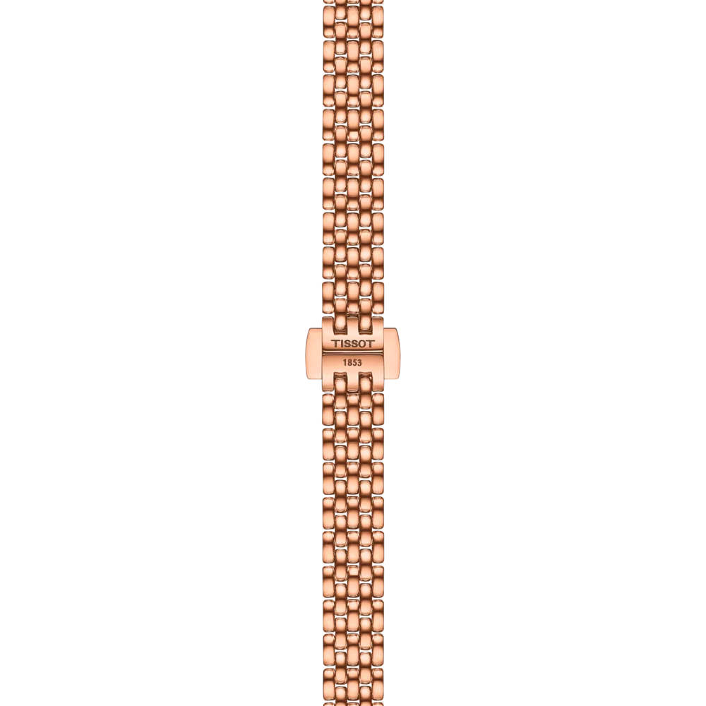 TISSOT Lovely Round White Pearl Dial 19.5mm Rose Gold Stainless Steel Bracelet T140.009.33.111.00 - 4