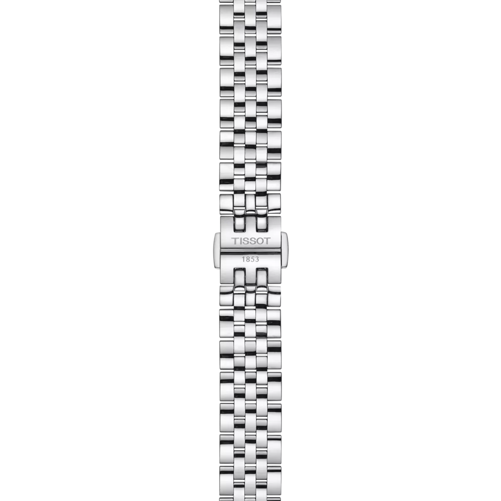 TISSOT Le Locle Automatic Lady's Silver Dial with Diamonds 29mm Rose Gold 18K Bezel Stainless Steel Bracelet T932.207.41.036.00 - 4
