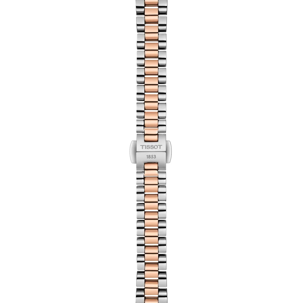 TISSOT Desir White Pearl Dial 28mm Two Tone Rose Gold Stainless Steel Bracelet T152.010.22.118.00 - 4