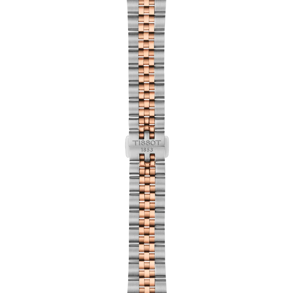 TISSOT Ballade Blue Dial 34mm Two Tone Rose Gold Stainless Steel Bracelet T156.210.22.041.00 - 4