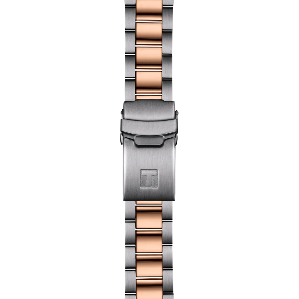 TISSOT Seastar 1000 Quartz Black Dial 40mm Two Tone Rose Gold Stainless Steel Bracelet T120.410.22.051.01 - 3