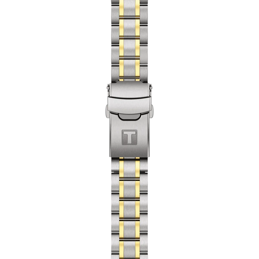 TISSOT Seastar 1000 Quartz Chronograph Gray Gradient Dial 38mm Two Tone Gold Stainless Steel Bracelet T120.217.22.061.00 - 5