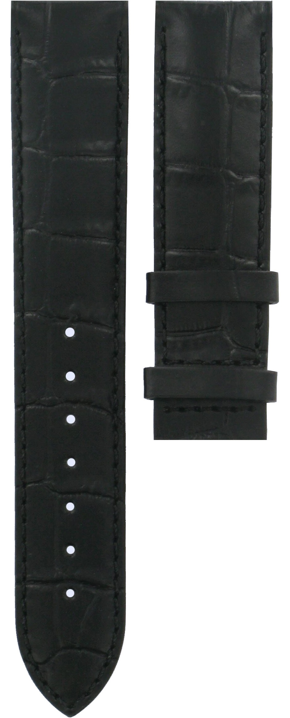 TISSOT Official Le Locle 19-18mm Black Leather Strap Without Buckle T610014581
