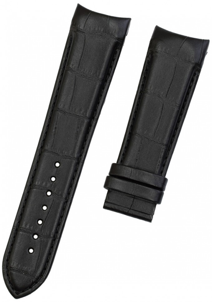 TISSOT Official Couturier 23mm Black Leather Strap Without Buckle T610027446 - 