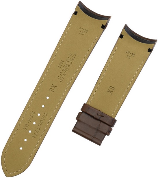 TISSOT Official Couturier 23mm Brown Leather Strap Without Buckle T610027774 - 2