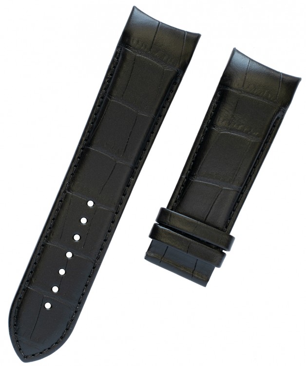 TISSOT Official Couturier 24mm Black Leather Strap Without Buckle T610028592 - 