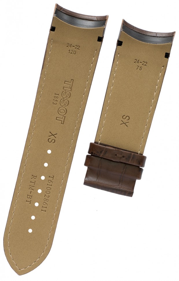 TISSOT Official Strap Couturier 24mm Brown Leather without Buckle T610028611 - 2