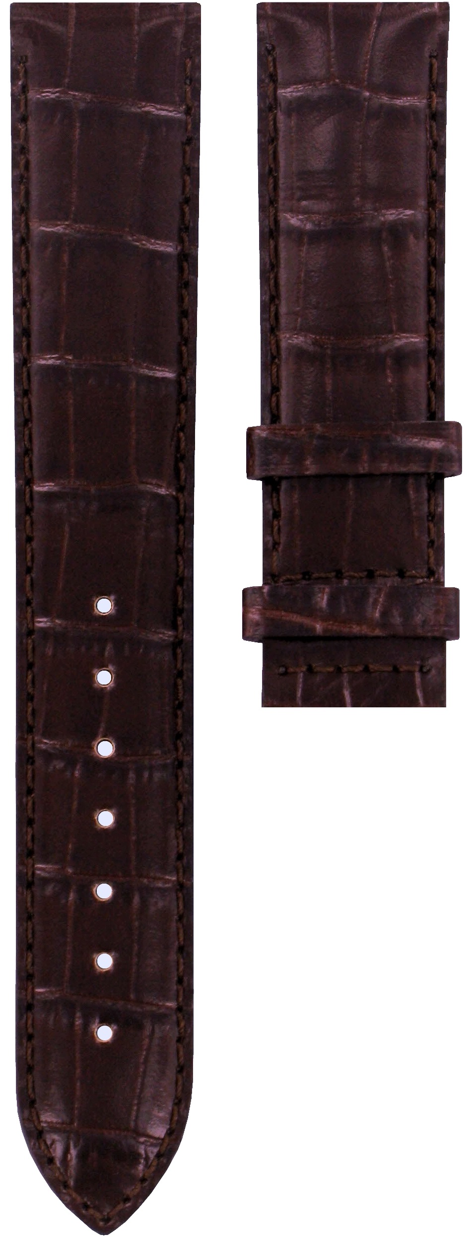 TISSOT Official Le Locle 19-18mm Brown Leather Strap T610029096 - 
