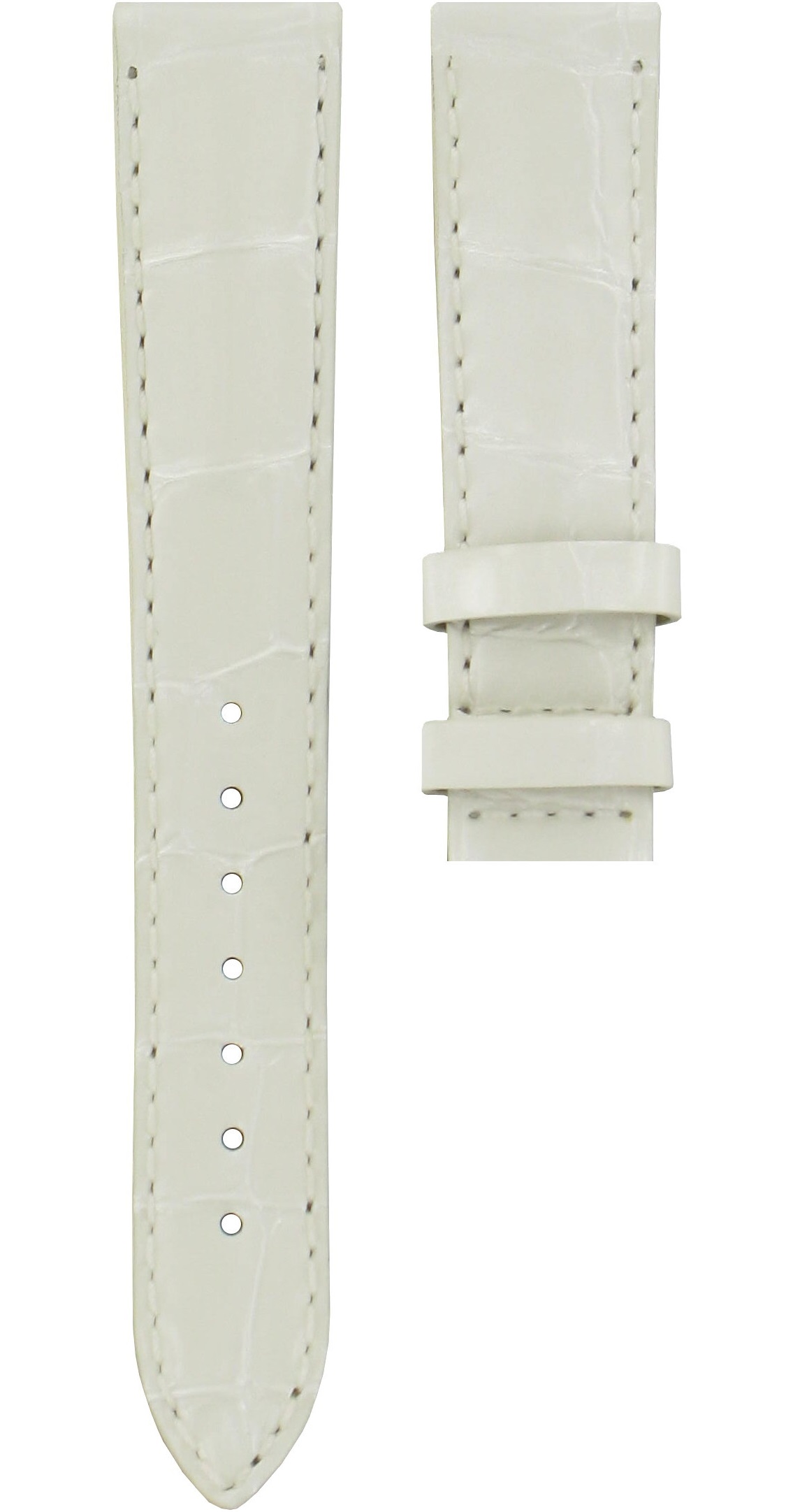 TISSOT Official 16-14mm White Leather Strap T610036799