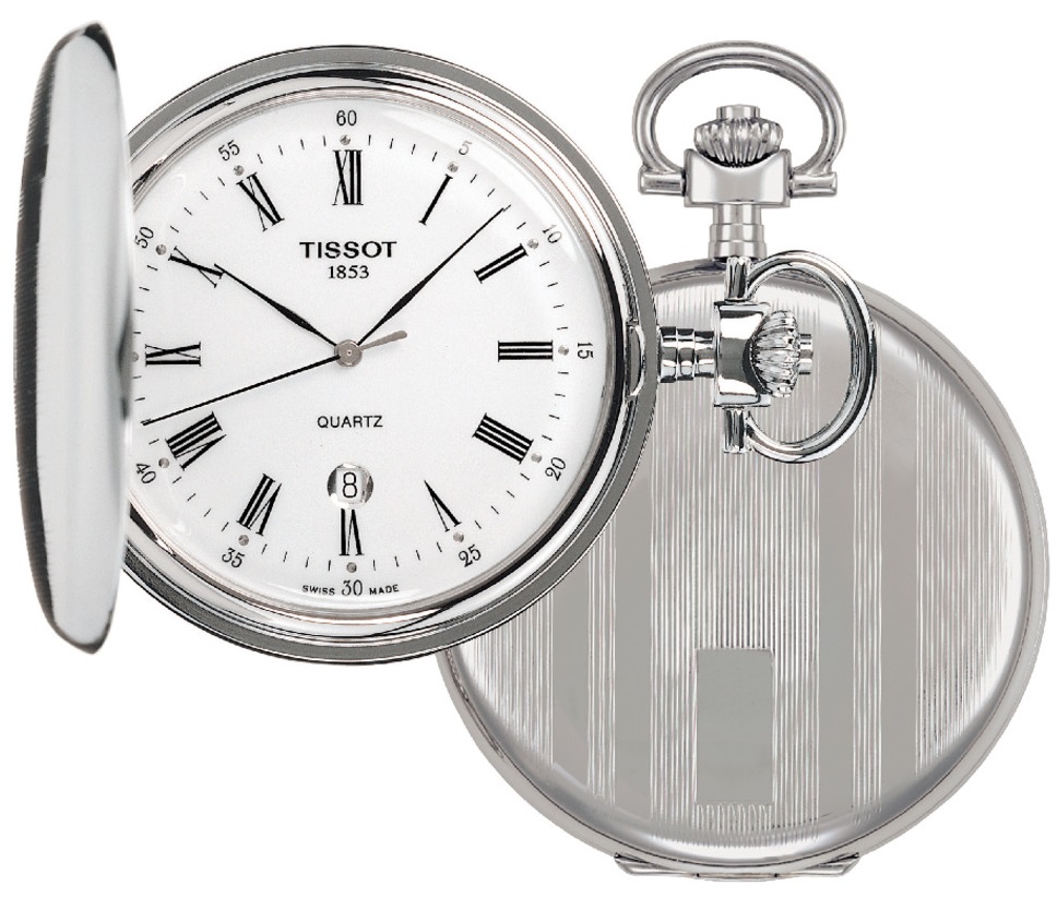 TISSOT Savonnette Three Hands 48.50mm Silver Brass Case T83.6.553.13 - 