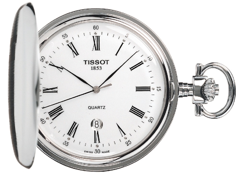 TISSOT Savonnette Three Hands 48.50mm Silver Brass Case T83.6.553.13 - 