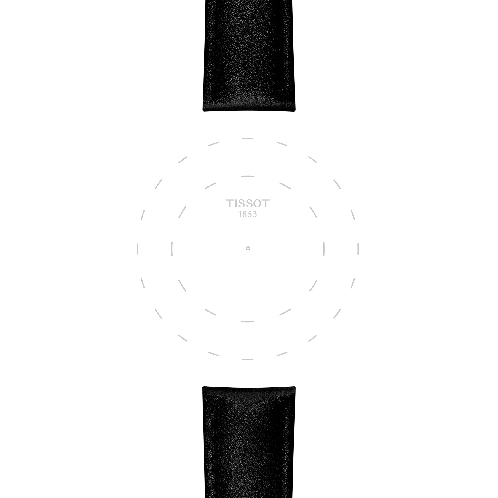 TISSOT Official 20-18mm Black Synthetic Vegan Strap Silver Hardware T852050321 - 4