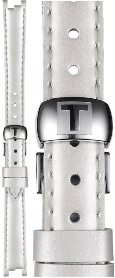TISSOT Official 12mm White Leather Strap T852036540 - 