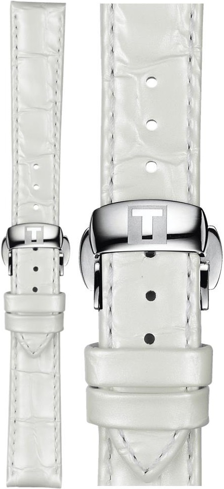TISSOT Official 16mm White Leather Strap T852036795